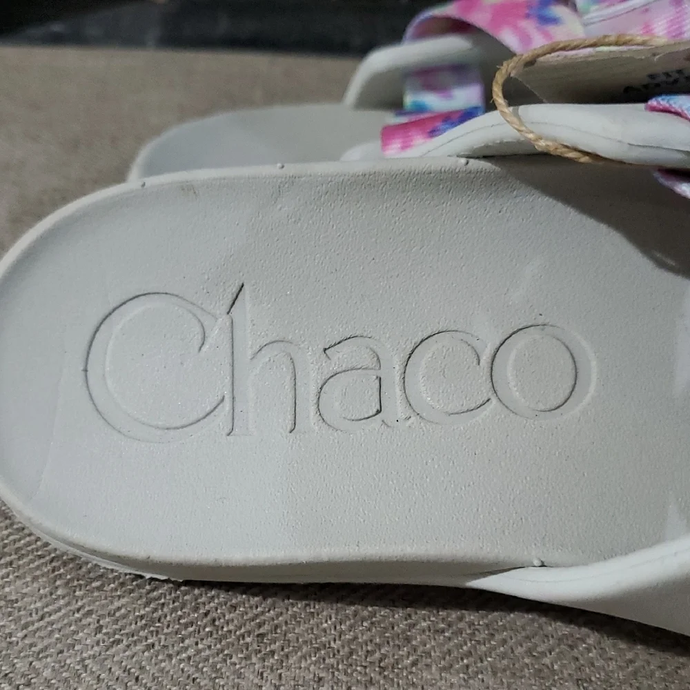 Chaco Kids Sandals with Multicolor Straps Blue Pink Yellow Purple